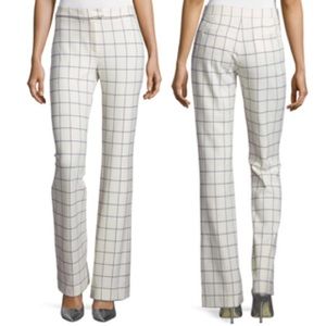 Derek Lam 10 Crosby Ivory Printed Pants